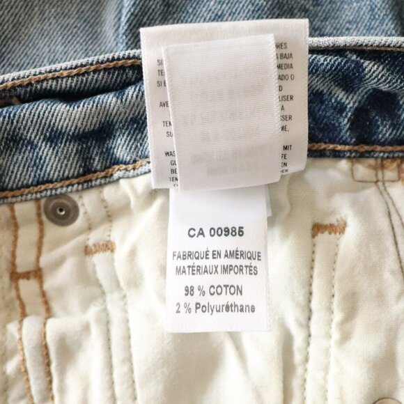 Citizens of Humanity Charlotte Women's 24 Blue Denim High Rise Straight Leg Jean - Picture 15 of 15